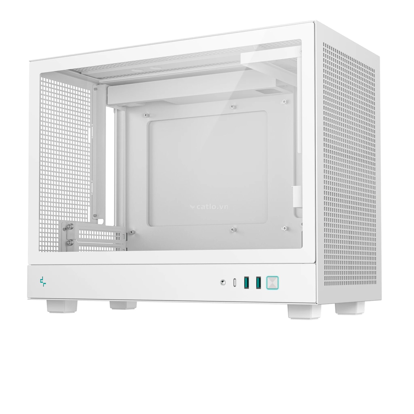 Case Deepcool CH160 Plus Micro ATX | không kèm Fan, Trắng – ảnh 1