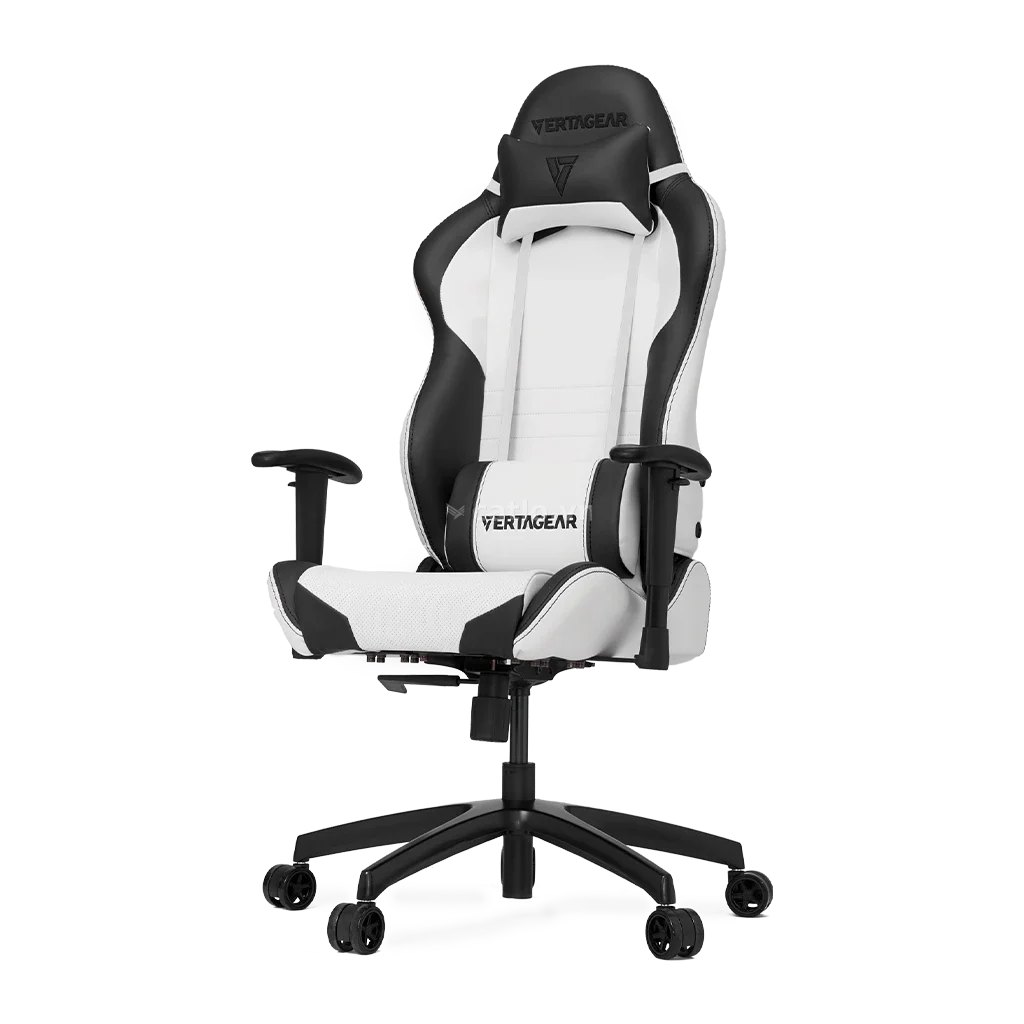 Ghế gaming VERTAGEAR SL2000 | Trắng đen, 100kg, Chân xoay, Da PU – ảnh 1
