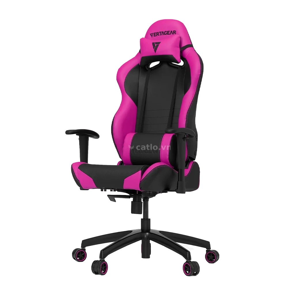 Ghế gaming VERTAGEAR SL2000 | Đen hồng, 100kg, Chân xoay, Da PU – ảnh 1