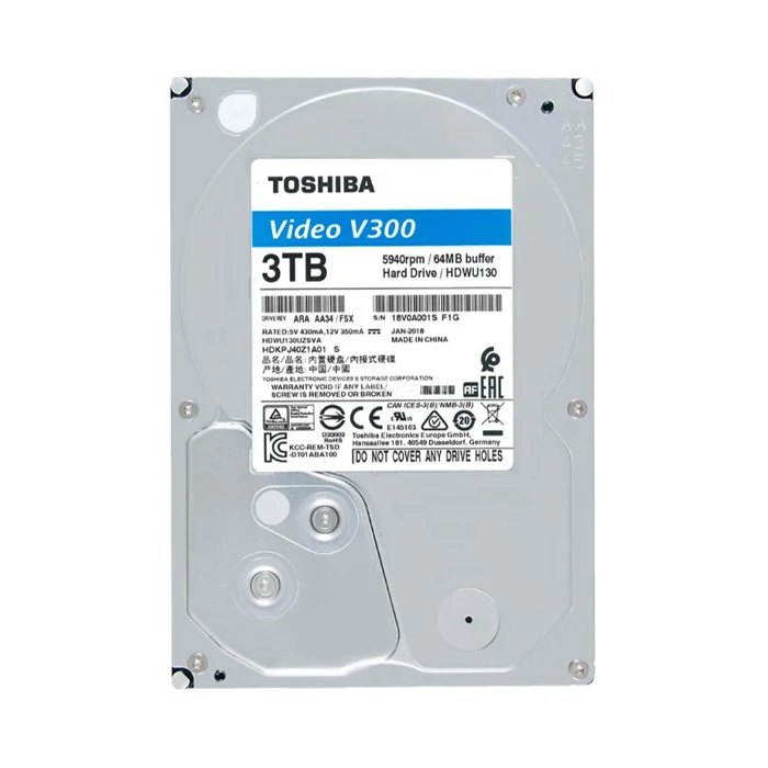 Ổ cứng giám sát 3TB TOSHIBA HDWU130UZSVA – ảnh 1