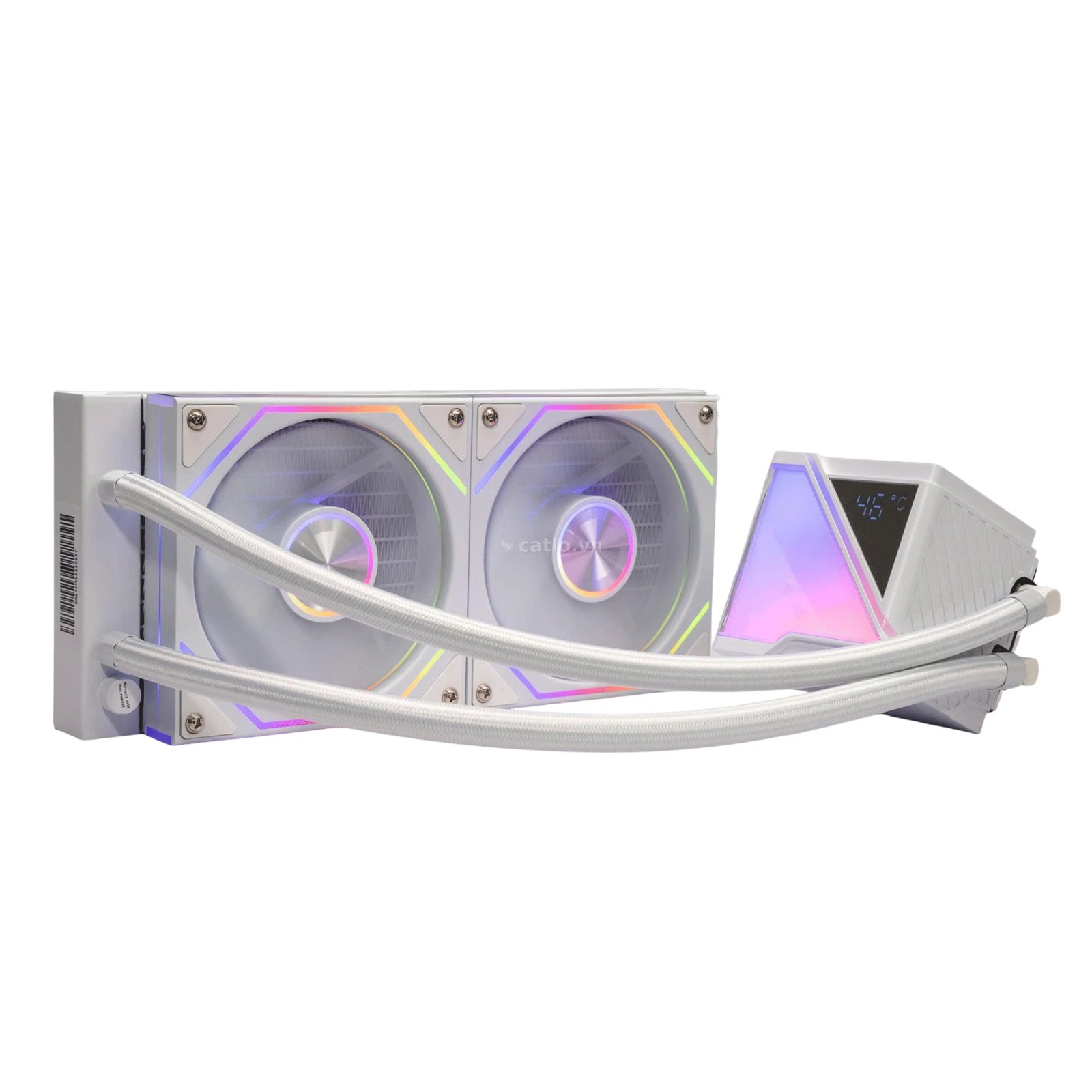 Tản nhiệt nước Leopard Stellar Realm 240 RS White | ARGB Display, Trắng – ảnh 1