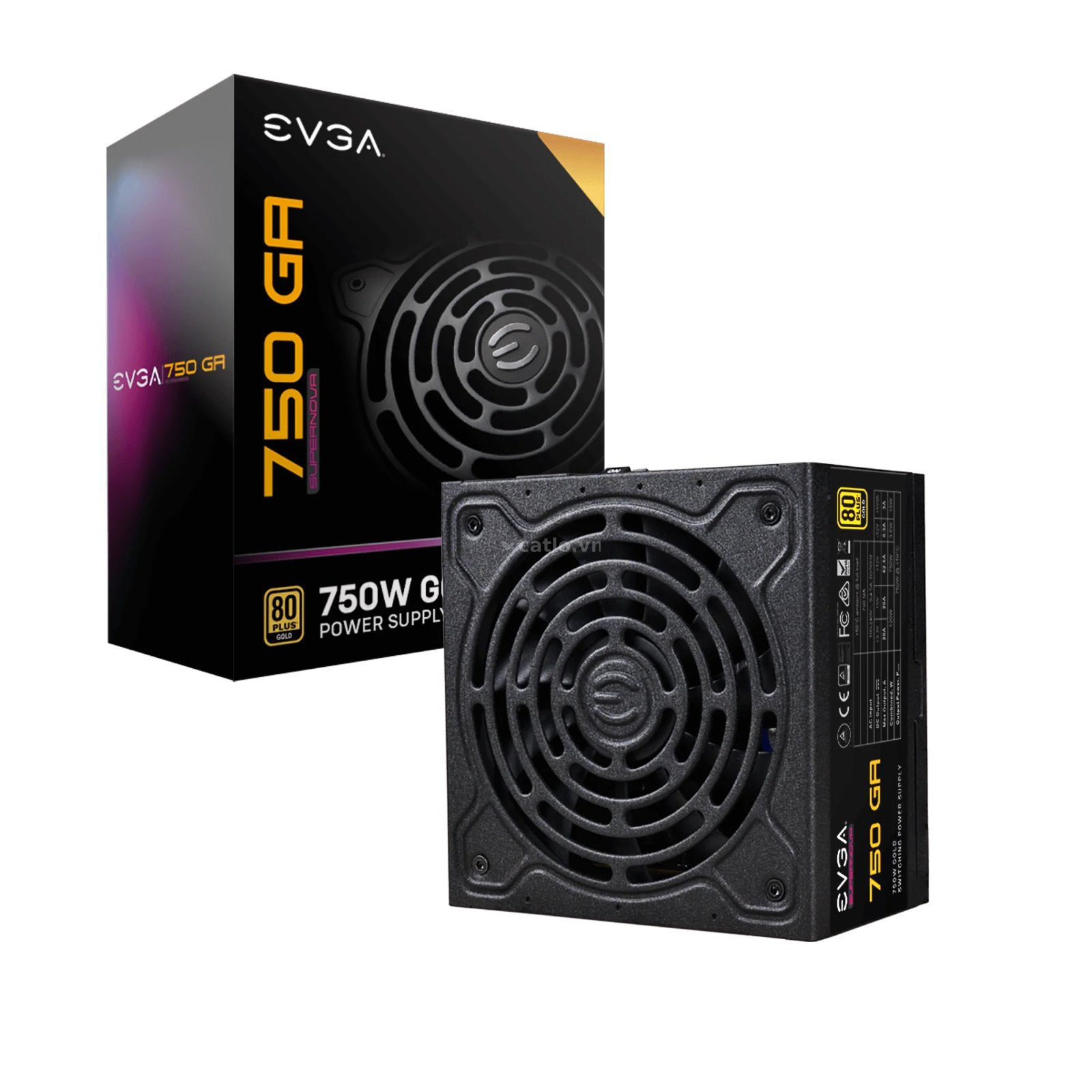 Nguồn máy tính Evga Supernova 750W Ga 80 Plus Gold | F-Module, Đen – ảnh 1