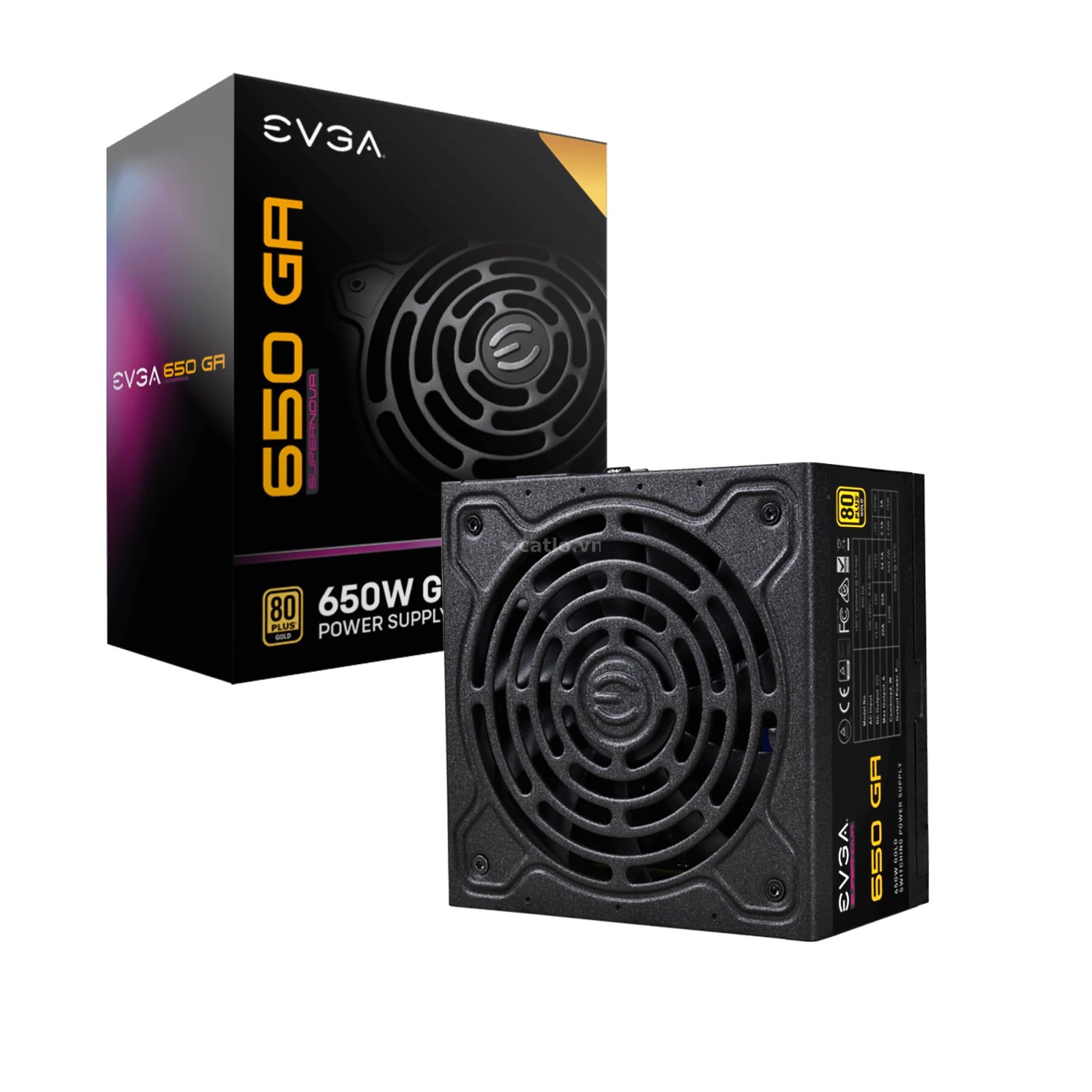 Nguồn máy tính Evga Supernova 650W Ga 80 Plus Gold | F-Module, Đen – ảnh 1