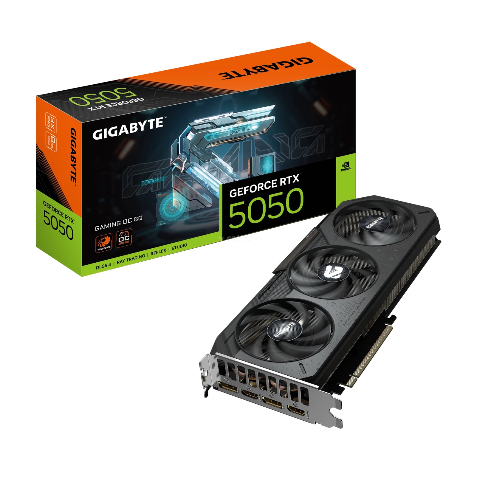 Card màn hình NVIDIA GeForce RTX 5050 Gigabyte Gaming OC | 8GB GDDR6, 2560 CUDA, 550W – ảnh 1