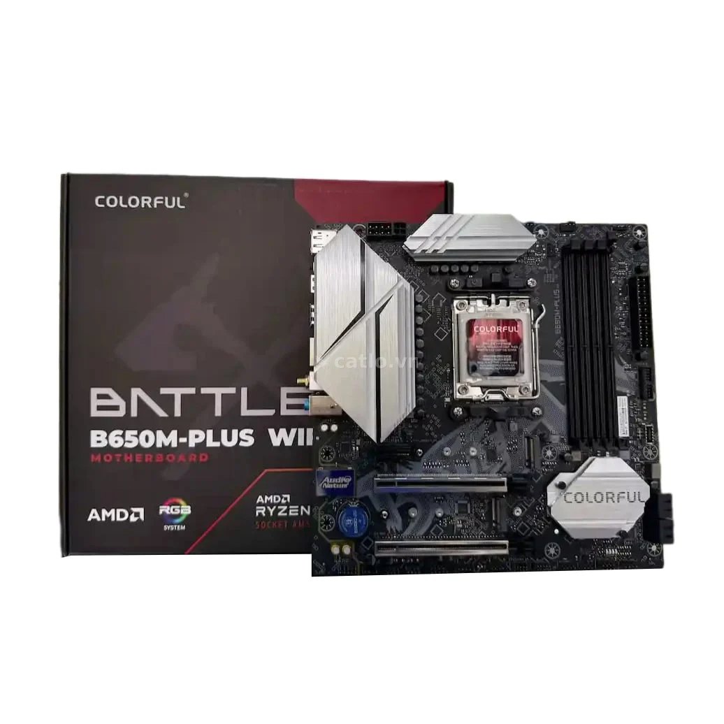 Mainboard Colorful Battle-AX B650M Plus V15 Wifi DDR5 | AM5, mATX, 4 khe RAM – ảnh 1