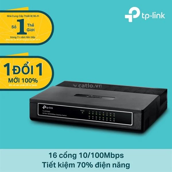 SWITCH MẠNG 16PORTS 10/100Mbps TP-LINK TL-SF1016D – ảnh 1