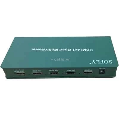Bộ gộp HDMI SOFLY 4×1 Quad Multi-viewer – ảnh 1
