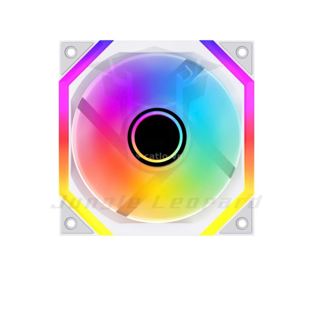 Quạt tản nhiệt PC Leopard Galaxy SE | Fan lẻ 120mm, ARGB, Trắng – ảnh 1