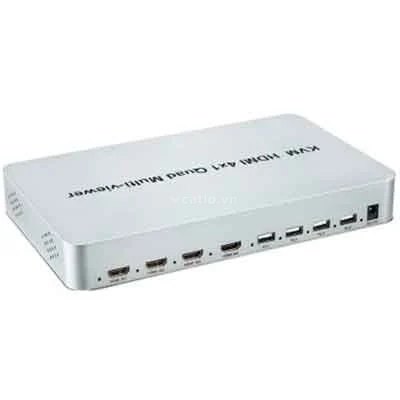 Bộ gộp HDMI SOFLY KVM HDMI 4×1 Quad Multi-viewer – ảnh 1