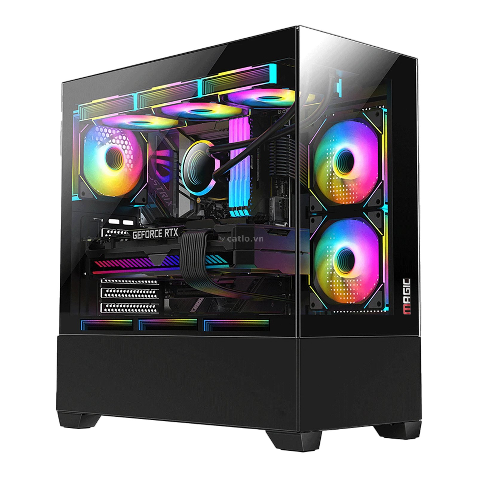 Thùng máy Case Magic Gaming GA-01 ATX - Đen – ảnh 1