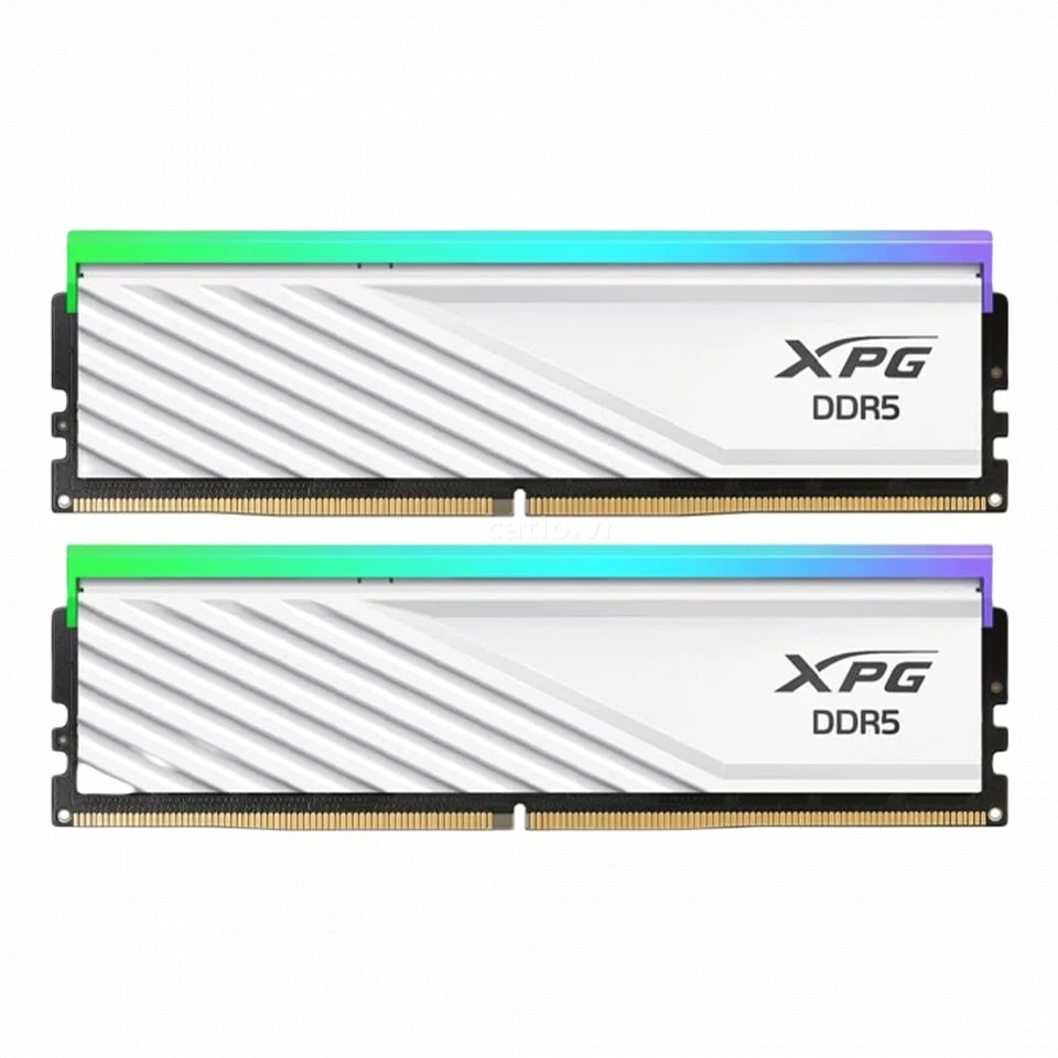 RAM PC XPG Lancer Blade 32GB RGB DDR5 White | (2x16GB), 6000MHz, Intel/AMD – ảnh 1
