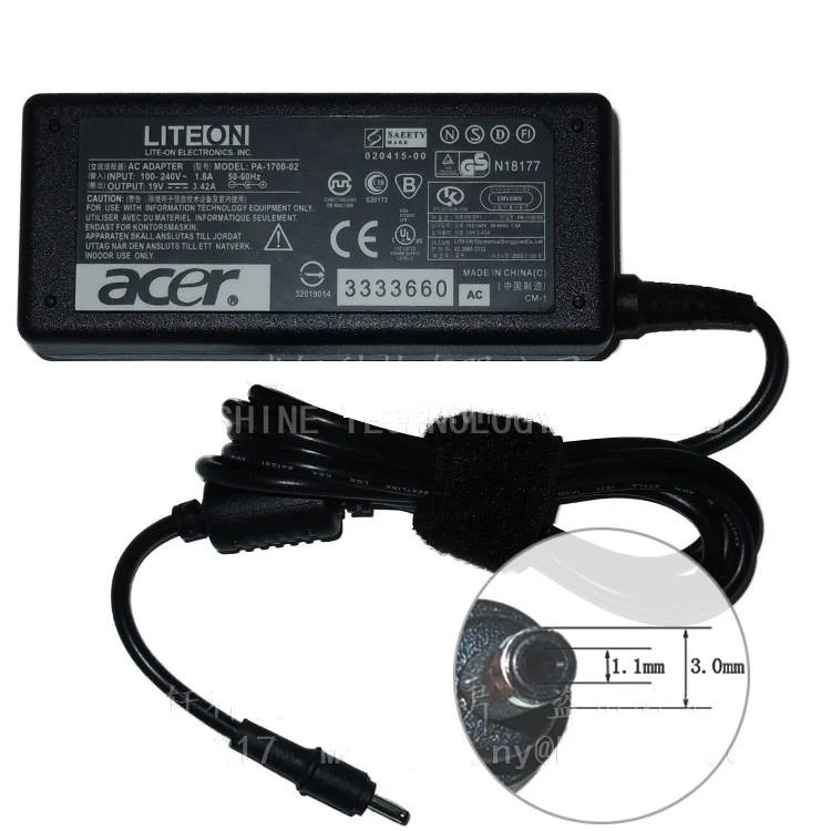 SẠC LAPTOP ACER 19V-3.42A (Đầu nhỏ) – ZIN – ảnh 1
