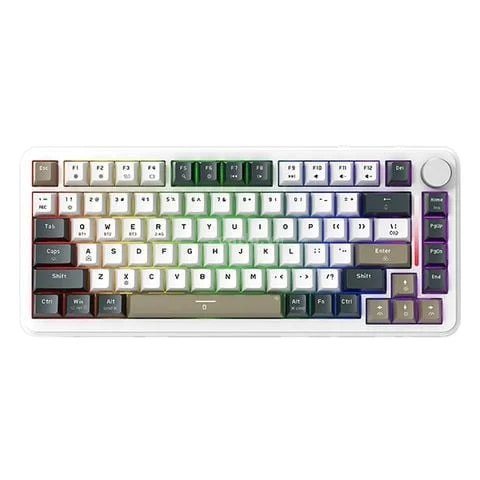 Bàn phím cơ gaming E-Dra EK375W | Wireless, TKL, Linear Switch, RGB, Trong suốt – ảnh 1