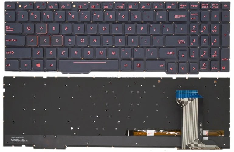 Bàn phím laptop Asus GL553, ROG GL753, ZX553, FX753, ZX73, FZ53, FX553 (LED, BH 6TH) – ảnh 1