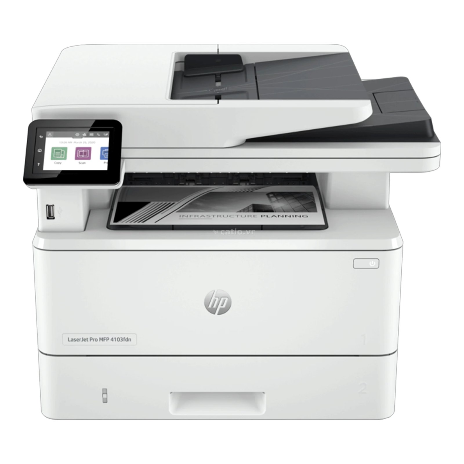 Máy in đa chức năng HP LaserJet Pro MFP 4103FDN 2Z628A (In, copy, scan, fax) – ảnh 1
