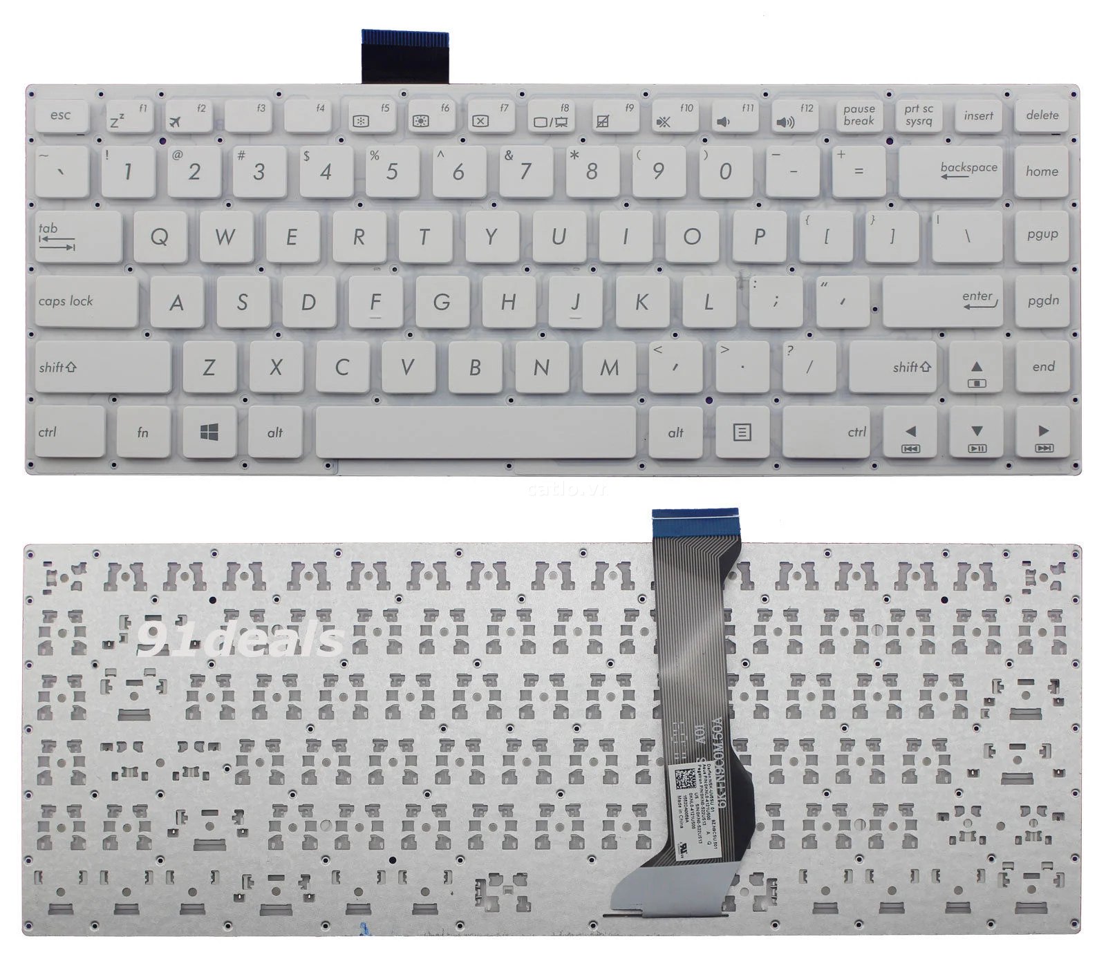 Bàn phím laptop Asus E402, E402M, E402MA, E402S, E402SA màu trắng – ảnh 1