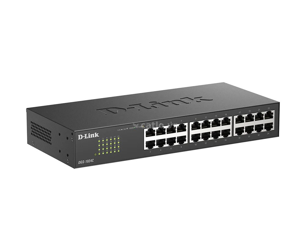 Switch Dlink DGS-1024C 24-Port Gigabit - Thiết bị mạng không cần cấu hình, hỗ trợ 24 cổng Gigabit – ảnh 1