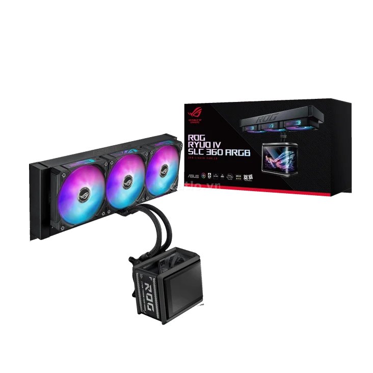 Tản nhiệt nước ASUS ROG Ryuo IV SLC 360 | ARGB Display, Đen – ảnh 1