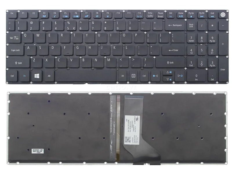 Bàn phím laptop Acer E5-573, E5-575, F5-571, F5-573, V3-574, V5-591 (LED, BH 6TH) – ảnh 1
