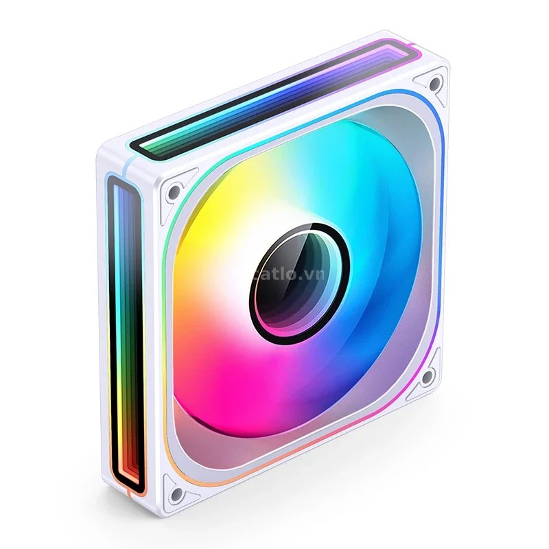 Quạt tản nhiệt PC Jonsbo ZB-120 | Fan lẻ 120mm, ARGB, Gió thuận, Trắng – ảnh 1