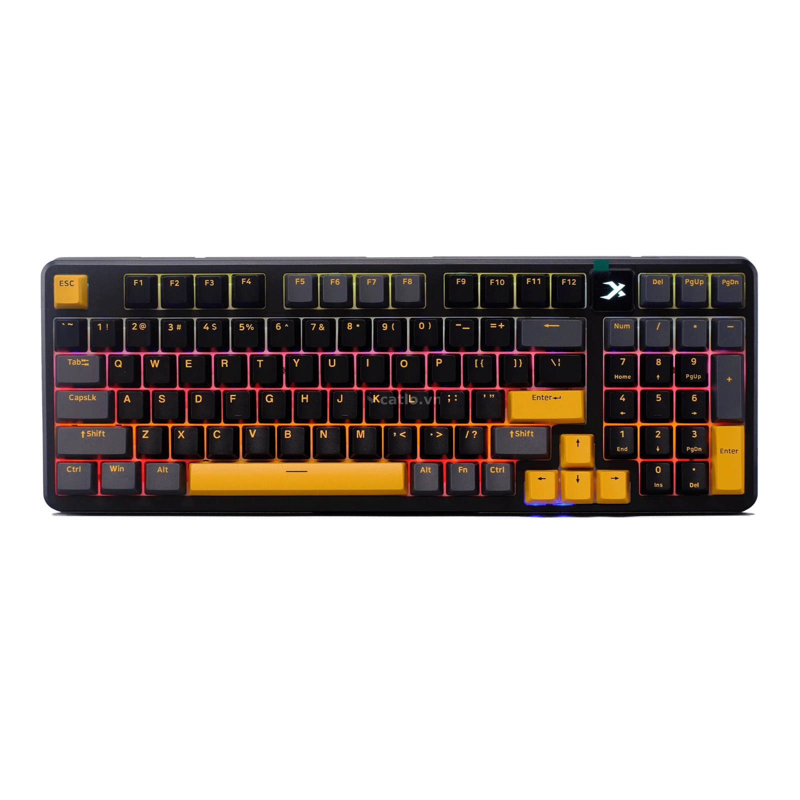 Bàn phím cơ gaming Xiberia XS980 | Có dây, Fullsize, Optical Switch, RGB, Black – ảnh 1