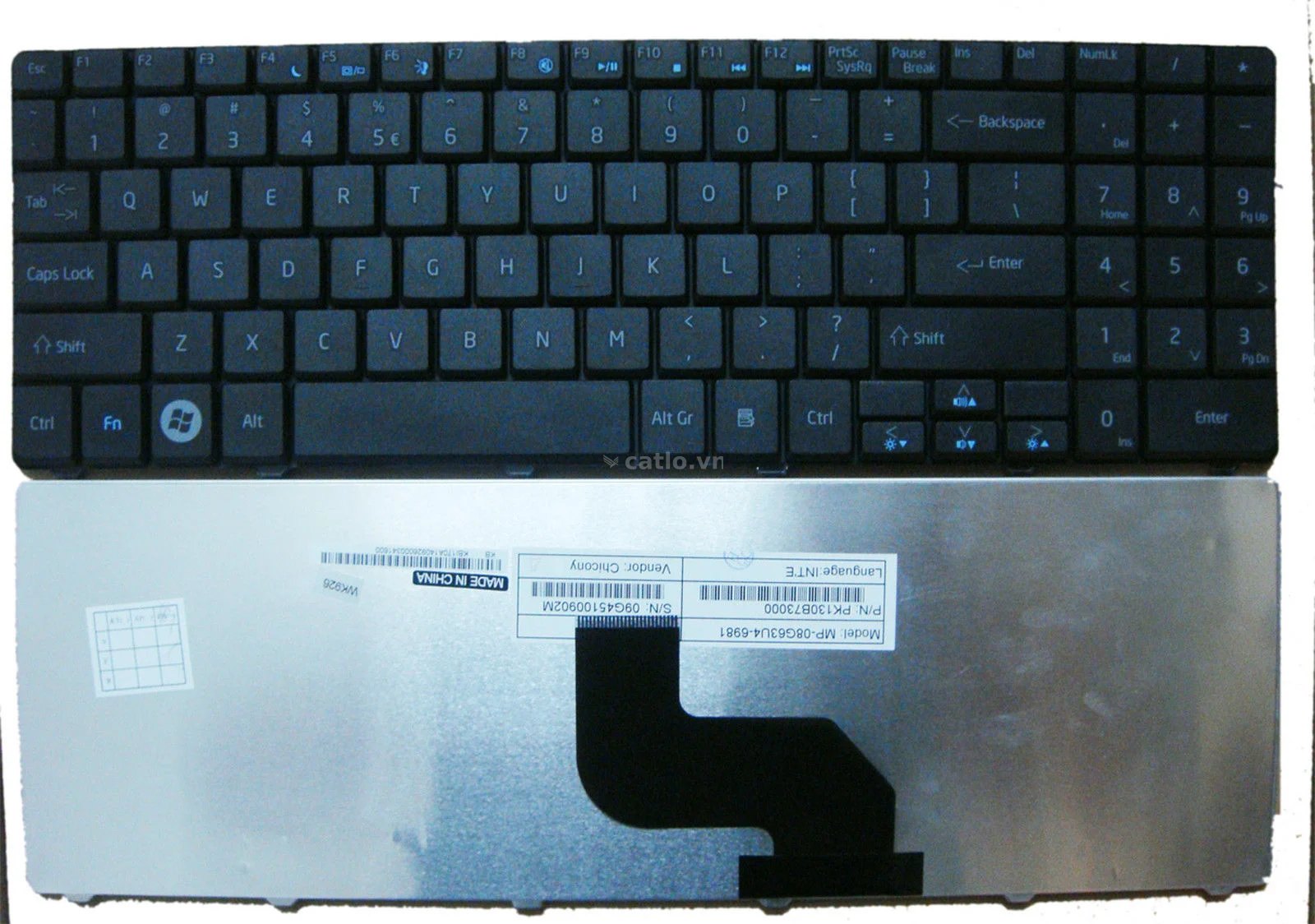 Bàn phím laptop Acer Gateway NV52, NV53, NV54, NV56, NV58, NV59, NV73, NV74, NV78, NV79, ID54 – ảnh 1