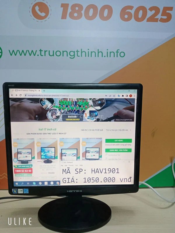 Màn Hình Máy Tính 19 Inch Hanns.G Cũ Siêu Rẻ - HAV1901 – ảnh 1
