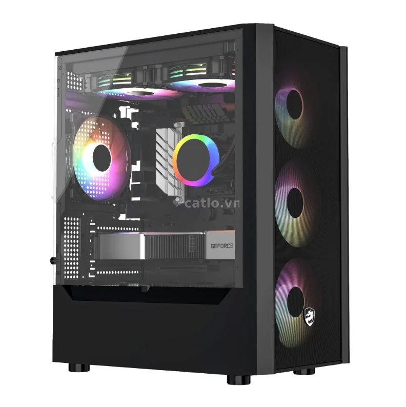 PC Gaming Hunt E | AMD Ryzen 5 5500, A520, RAM 16GB, SSD 512GB, RX 6500XT – ảnh 1