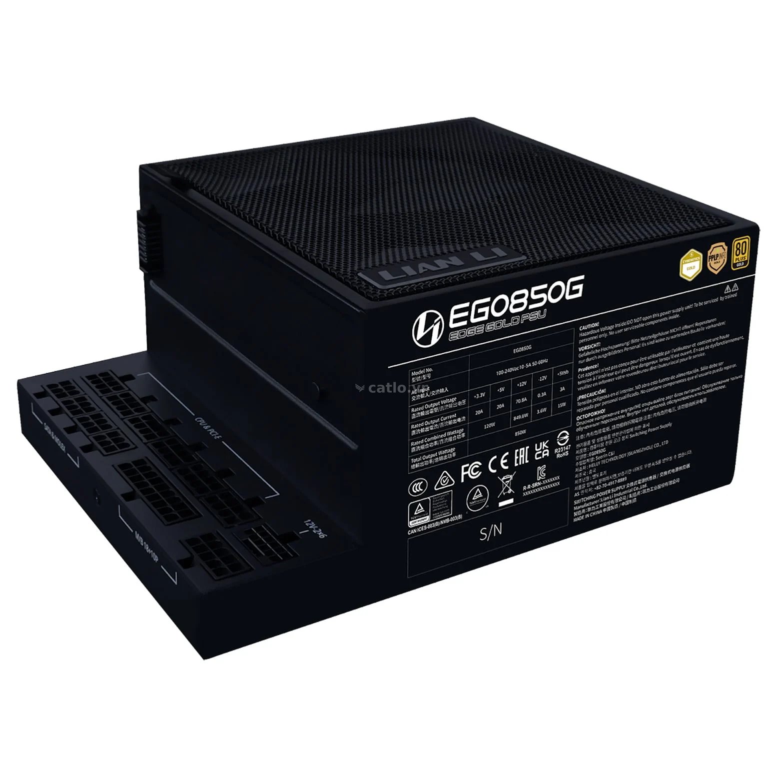Nguồn máy tính LIANLI EG0850G 850W 80 Plus Gold | Full Modular, ATX – ảnh 1