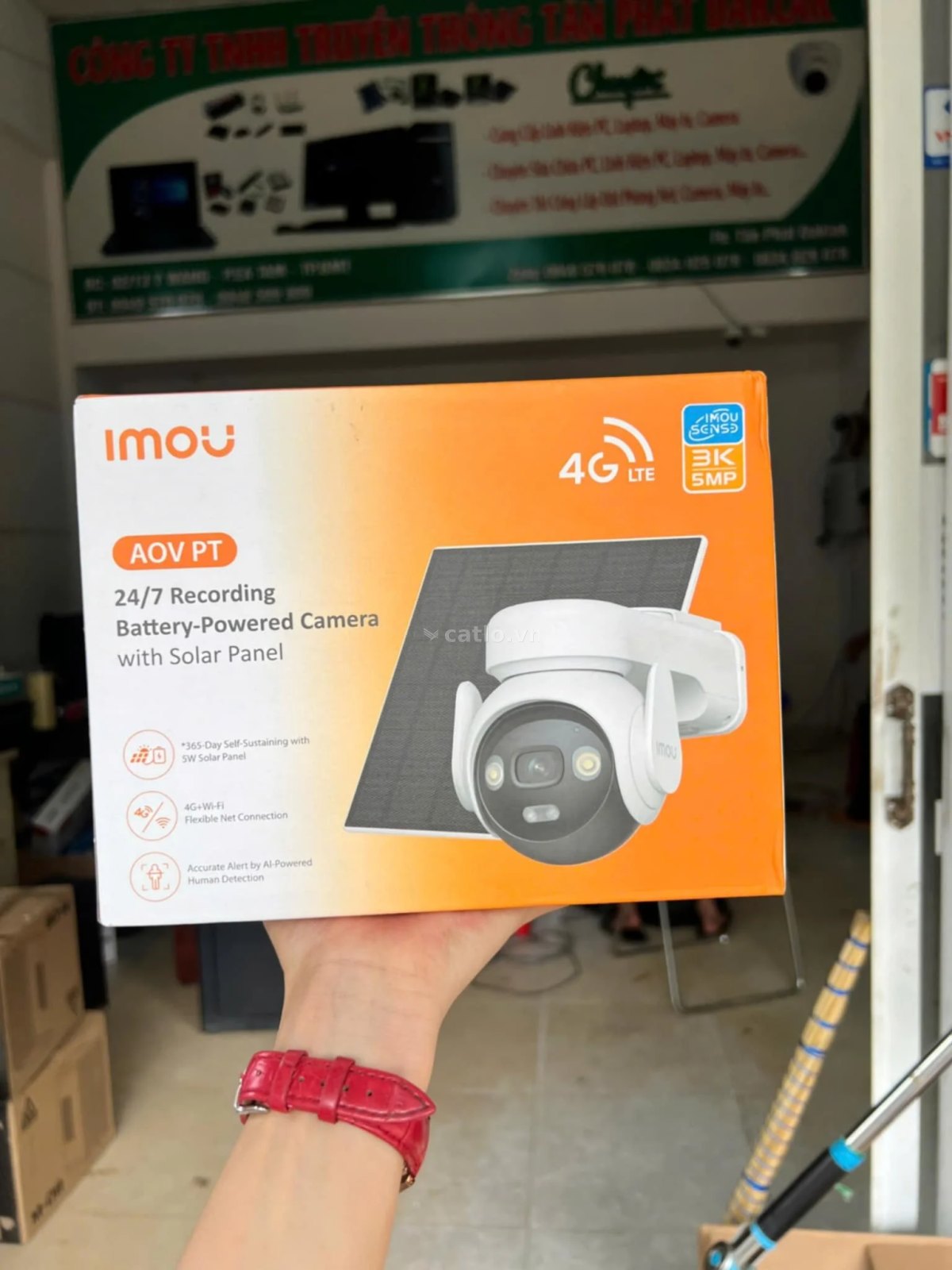 Camera IMOU AOV PT IPC-B7ED-5M0TEA - 5MP, quay 340°, chống nước IP66 – ảnh 1