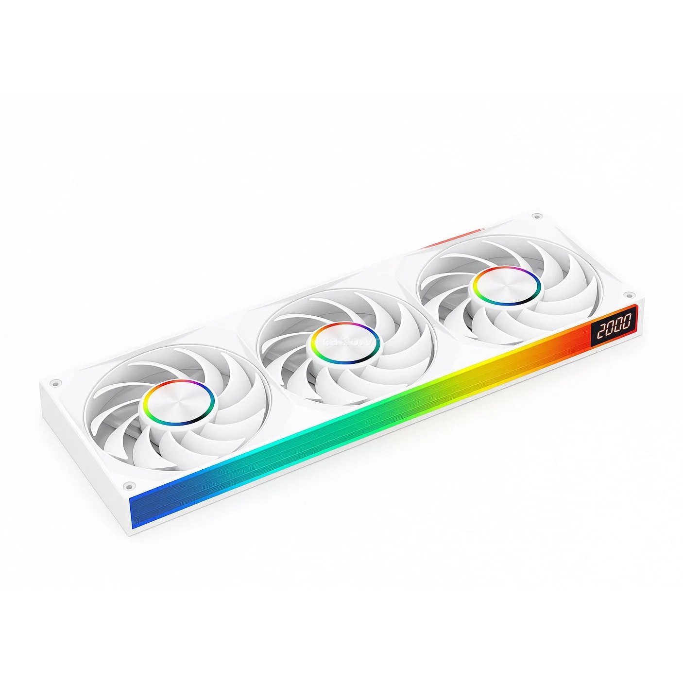 Quạt tản nhiệt PC Leopard Starlink | Kit 3 fan 360mm, ARGB, Gió thuận, Trắng – ảnh 1