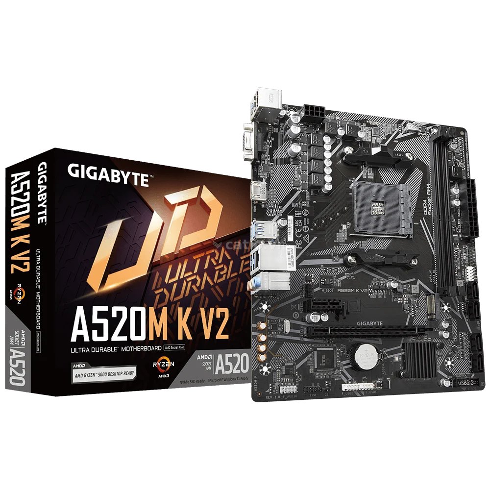 Mainboard Gigabyte A520M K V2 DDR4 | AM4, mATX, 2 khe RAM – ảnh 1