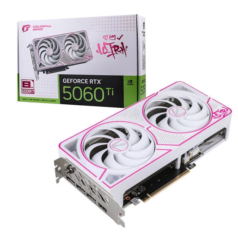 Card màn hình NVIDIA GeForce RTX 5060 Ti Colorful iGame Ultra W DUO OC | 8GB GDDR7, 4608 CUDA, 600W – ảnh 1