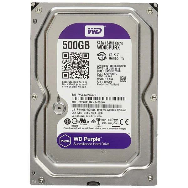 Ổ CỨNG HDD WD 500GB MÀU TÍM - HÀNG CHÍNH HÃNG – ảnh 1
