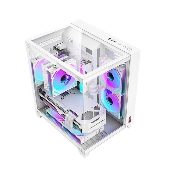 CASE MAGIC O11 ULTRA WHITE (M-ATX) – ảnh 1