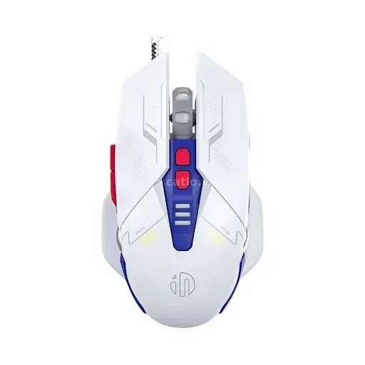 Chuột INPHIC W9P Trắng Xanh – ảnh 1