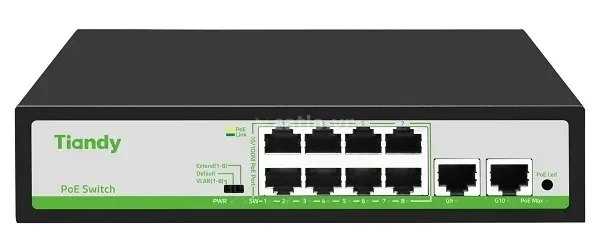Switch Tiandy poe 8 port TC-P3S010 Spec:F/0820/AT/ 90w – ảnh 1