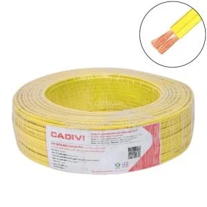 Dây điện Cadivi VCmd/LF- 2x0.5-(2x16/0.2)-0.6/1kV (70) Vàng – ảnh 1