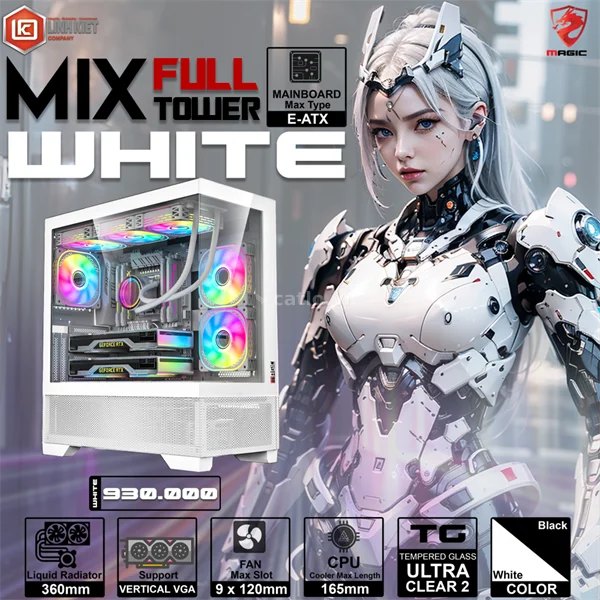 Bể cá Case Magic Mix Full Tower White – ảnh 1