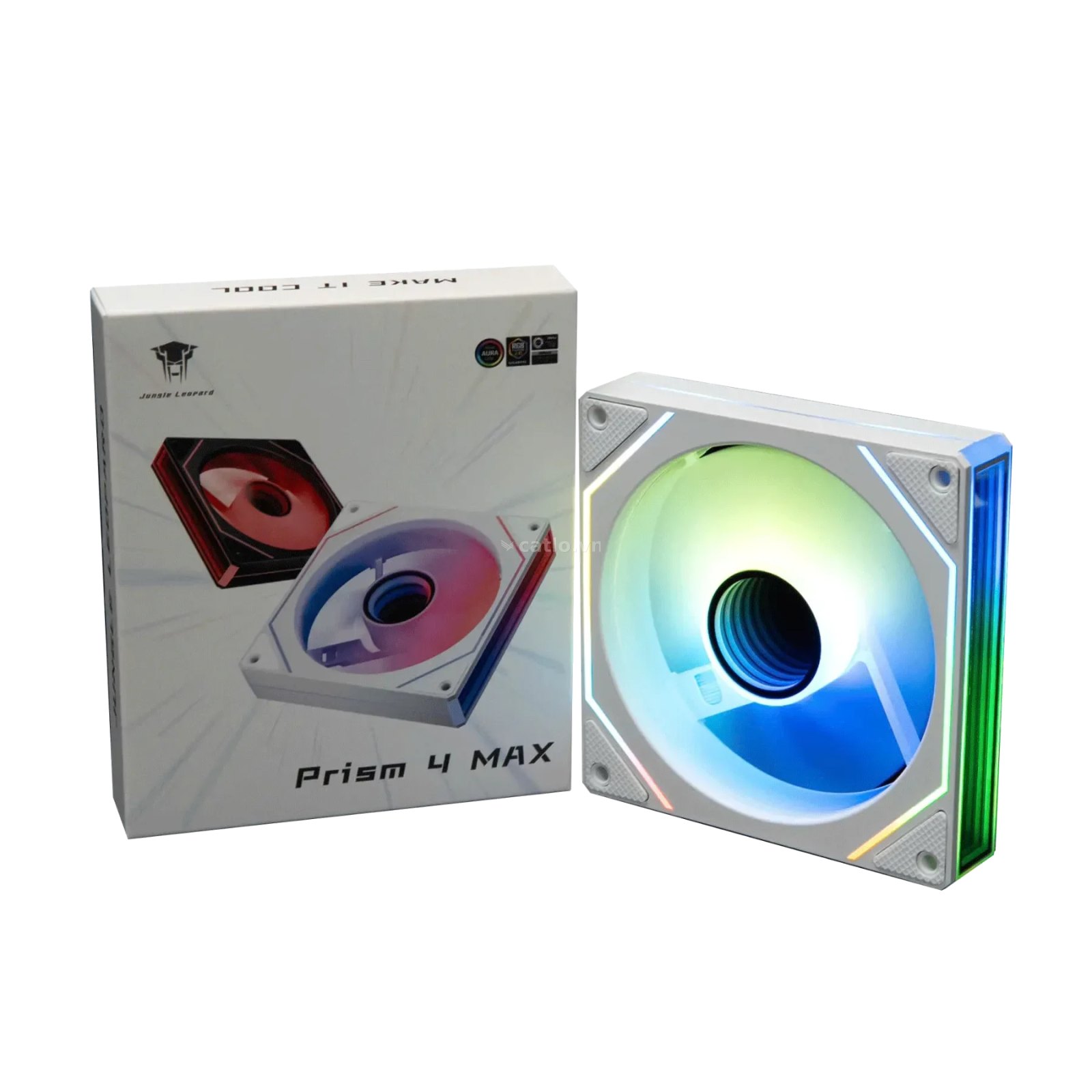Fan Case Leopard Prism 4Max ARGB - White (Sync main, gió xuôi) – ảnh 1