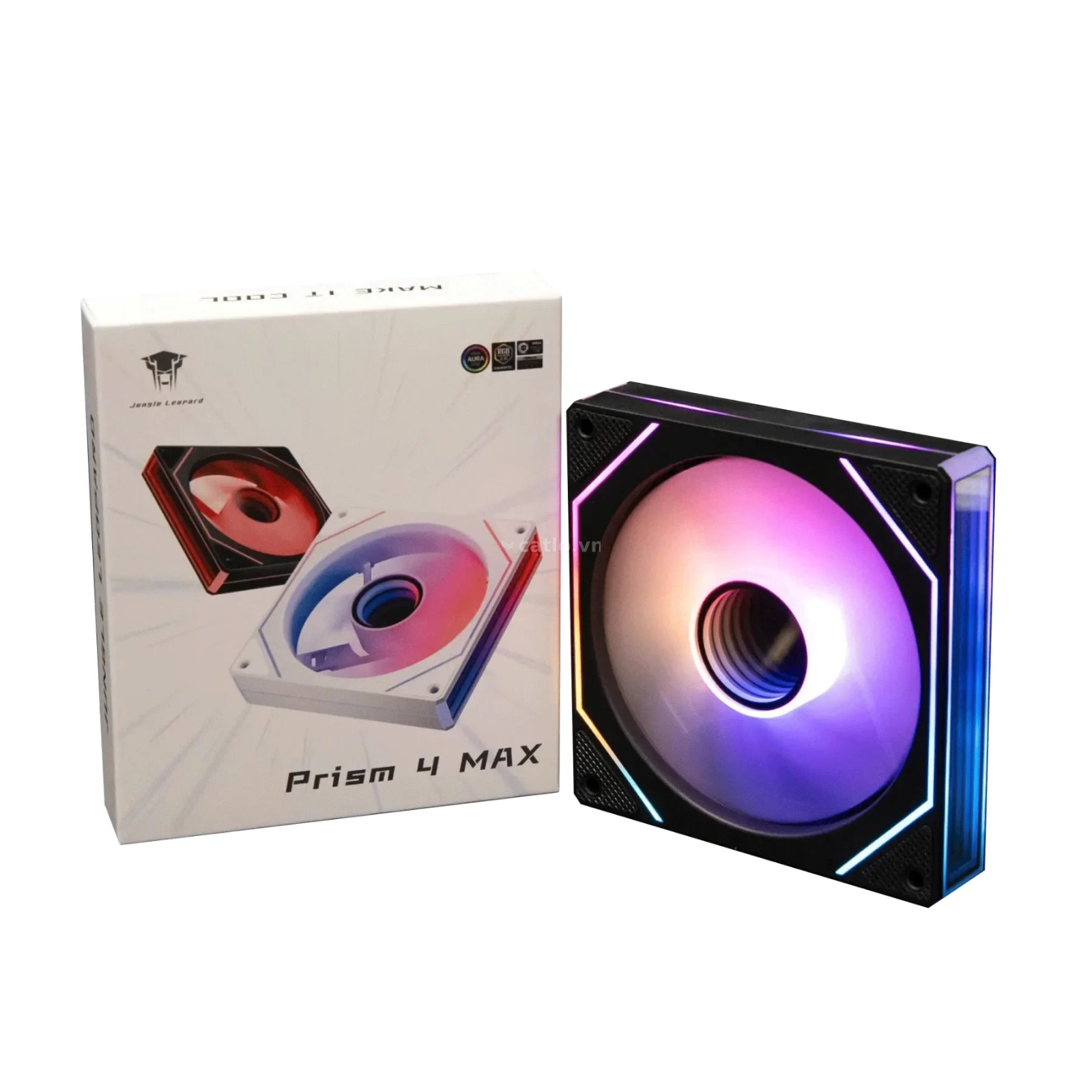 Fan Case Leopard Prism 4Max ARGB - Black (Sync main, gió ngược) – ảnh 1