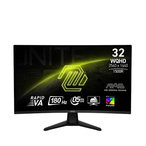 Màn hình Gaming MSI MAG 32CQ6F | 32 inch, 2K, Rapid VA, 180Hz, 0.5ms, cong – ảnh 1