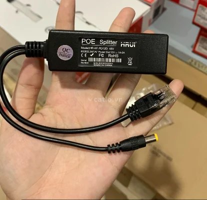 Bộ Tách Tín Hiệu PoE Splitter HRUI HR-AF-PD12D – ảnh 1