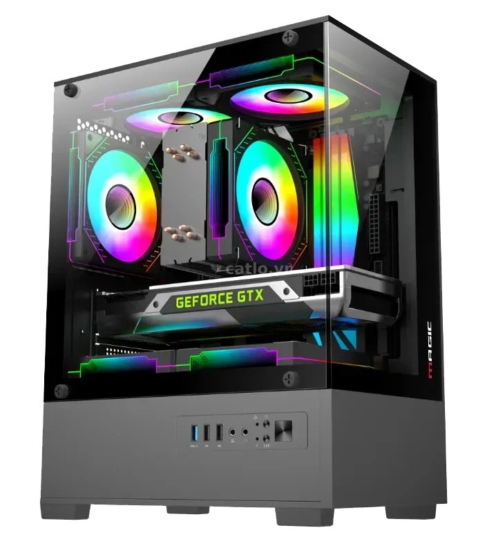 CASE MAGIC MIX BLACK (M-ATX) – ảnh 1