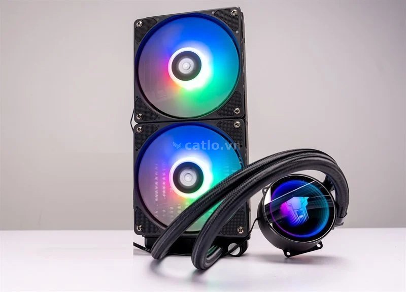 TẢN NƯỚC LEOPARD TK1 240 Led RGB Gương Vô Cực BLACK – ảnh 1