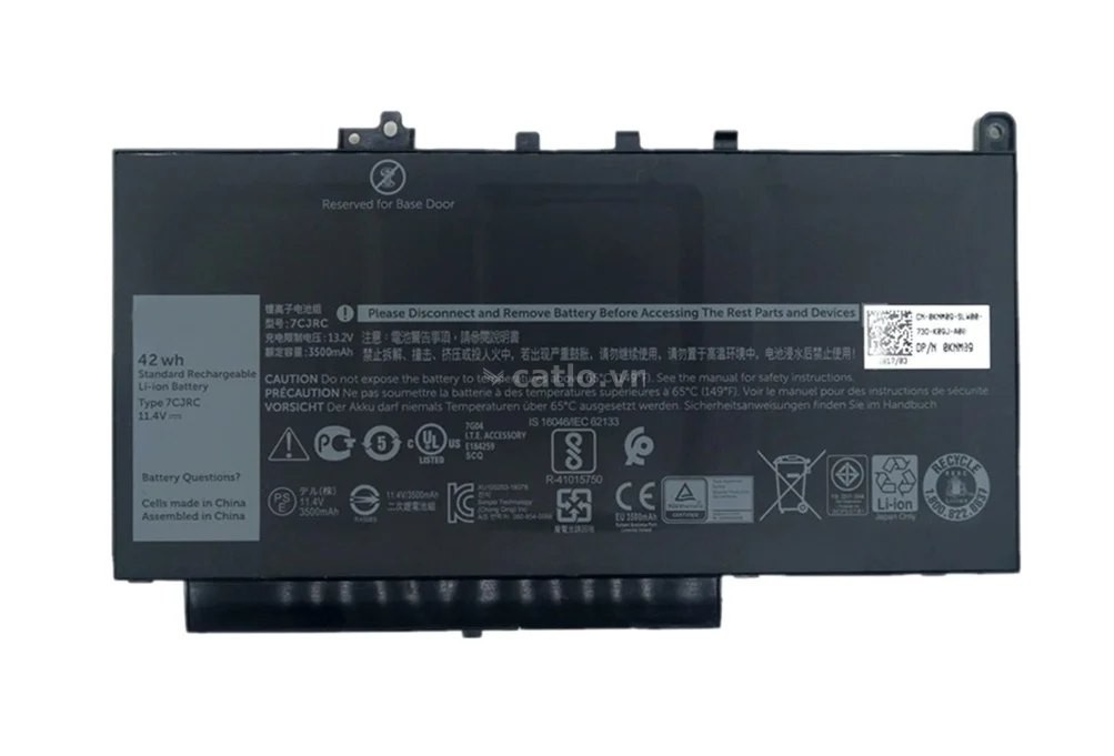 Pin Battery Laptop Dell Latitude E7270 E7470 (7CJRC) 42WH ZIN – ảnh 1