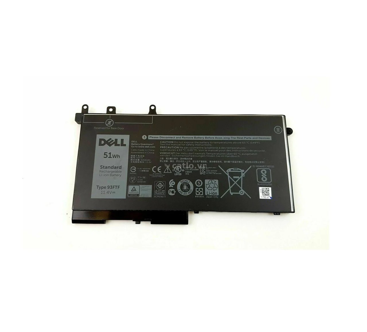 Pin Dell Latitude 5480 5580 5490 5590 E5280 E5480 93FTF 51WH (ZIN) – 3 CELL – ảnh 1
