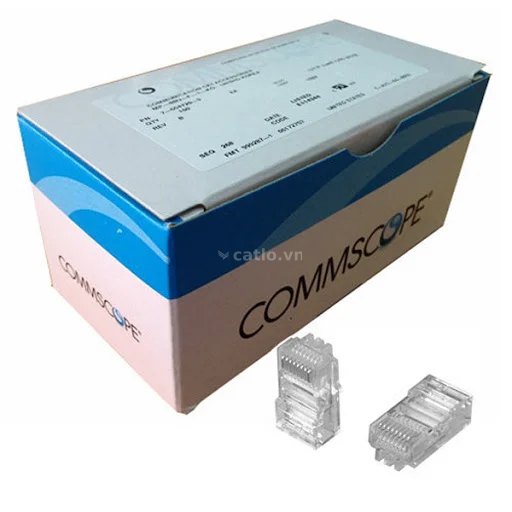ĐẦU BẤM MẠNG RJ45 NHỰA (1 HỘP/ 100 HẠT MẠNG) – ảnh 1