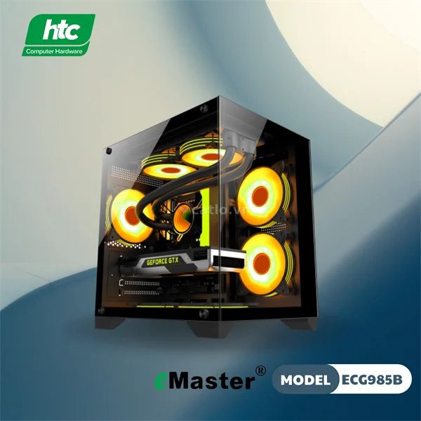 CASE BỂ CÁ GAMING EMASTER ECG985B1 Màu Đen – ảnh 1