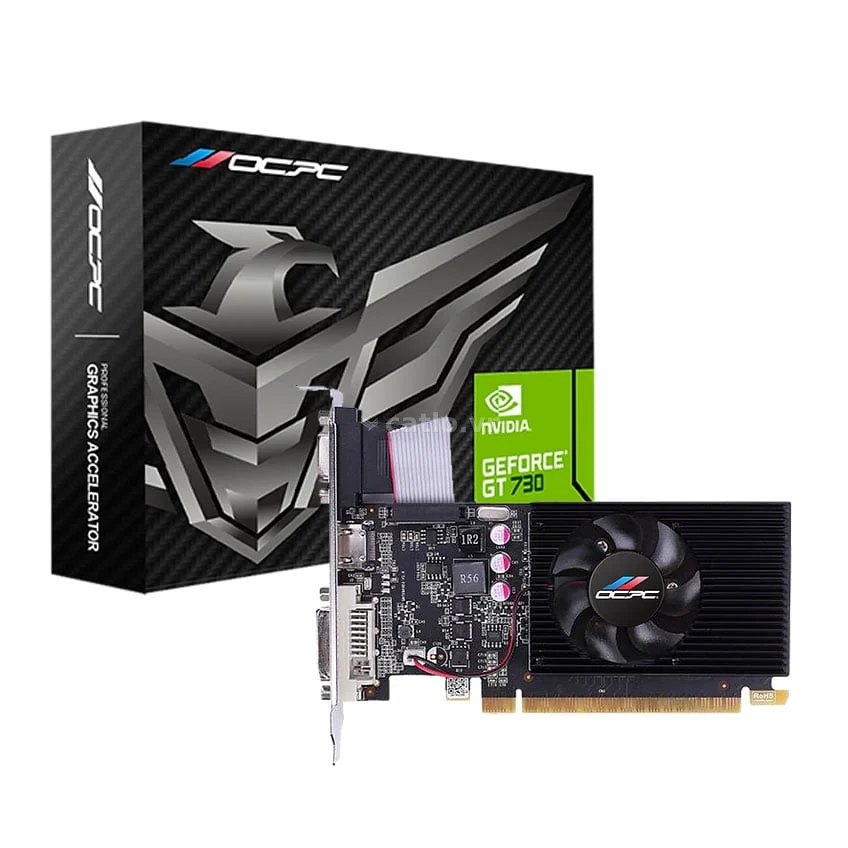 Card màn hình OCPC GeForce GT 730 | 4GB DDR3, 128-bit, Low Profile, Single Slot – ảnh 1